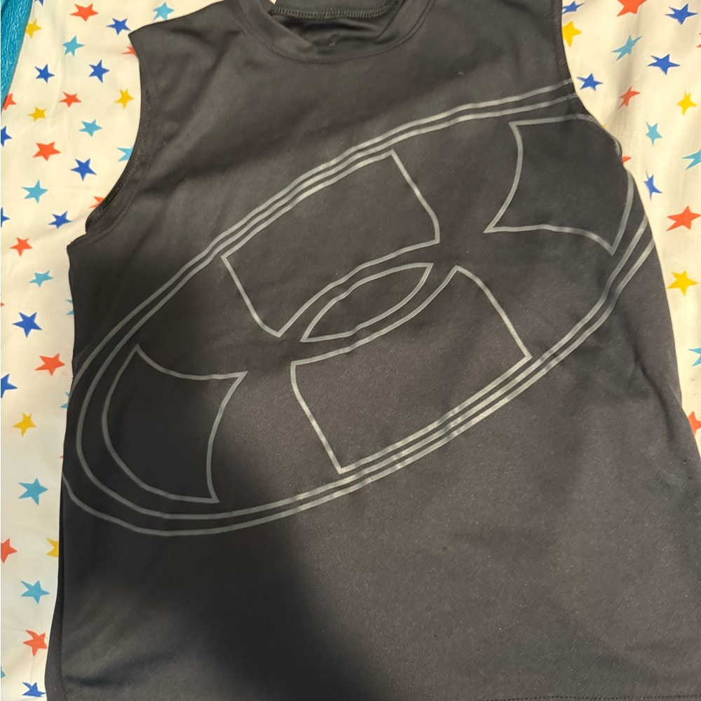 Under Armour Black Sleeveless Top, youth xs